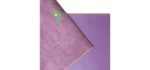 AURORAE Synergy 2in1 Hot Yoga Mat with integrated Non Slip Microfiber Towel. No Slipping No Bunching/Odor Patent Protected