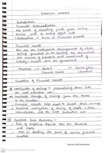 Chapter 10 Financial Markets (Business Studies Notes Class 12 by Prachi Shankar)