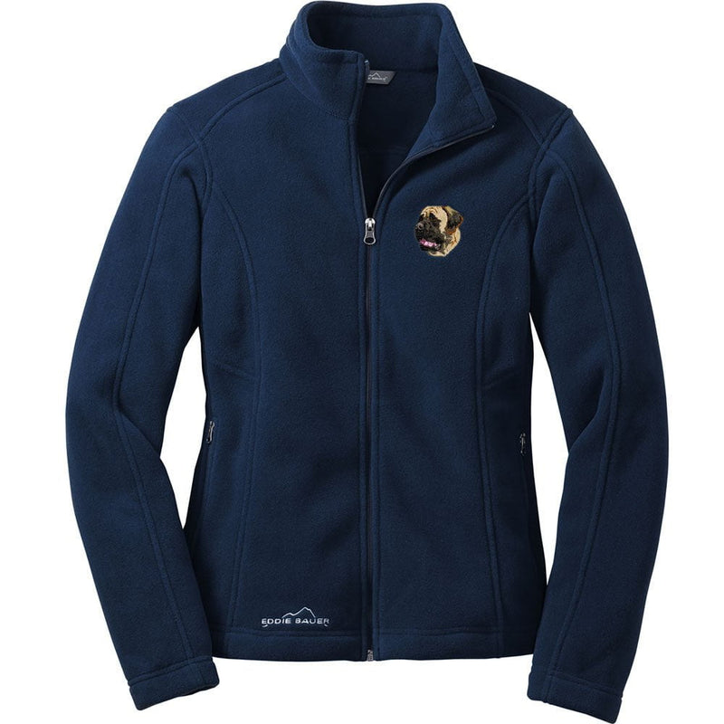 Mastiff Embroidered Ladies Fleece Jackets