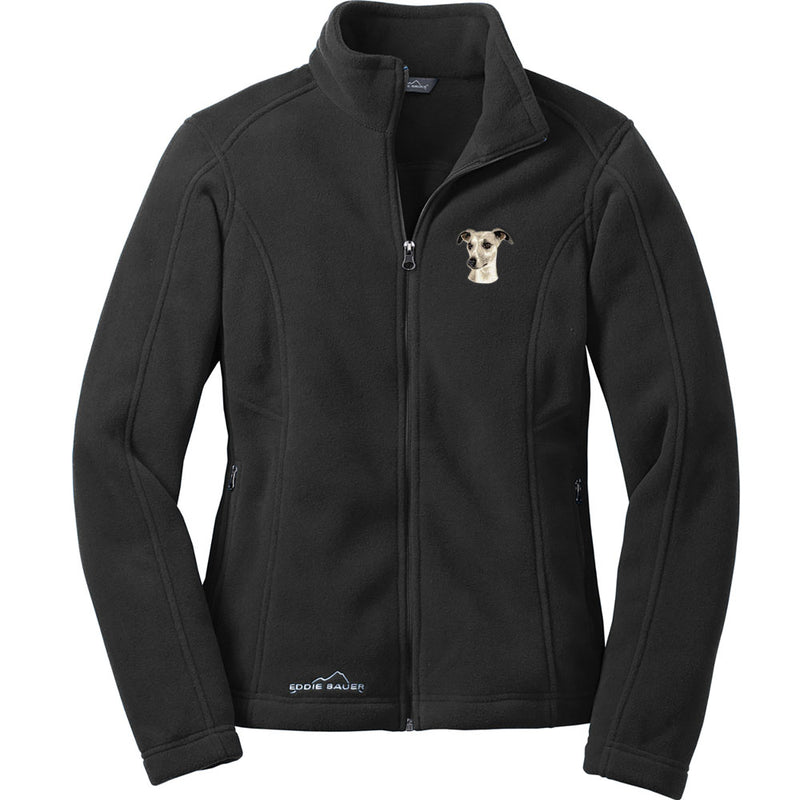 Whippet Embroidered Ladies Fleece Jackets