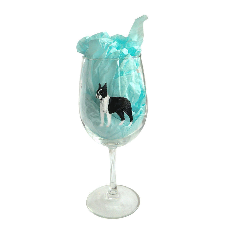 Hand-Painted Dog Breed Wine Glass - Non-Sporting Group