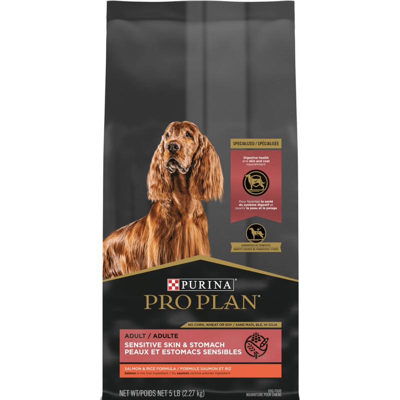 Purina Pro Plan Adult Sensitive Skin & Stomach Salmon & Rice Formula Dry Dog Food