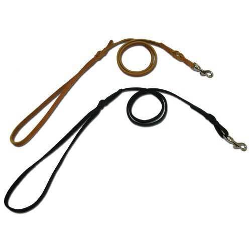 Flat Leather Snap Lead