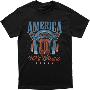 Beer & 90s Music Tee