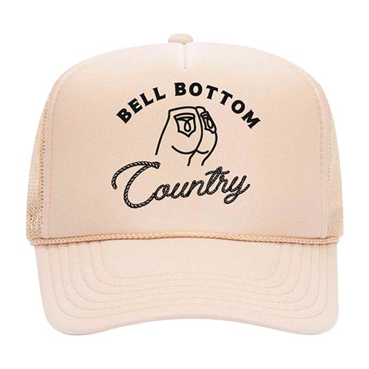 Khaki Bell Bottom Country Trucker