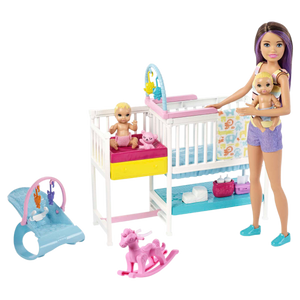 Barbie Skipper Babysitters Inc Nap 'N' Nurture Nursery Dolls And Playset