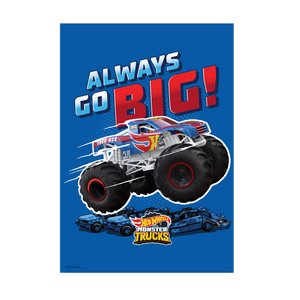 Hot Wheels Monster Trucks Always Go Big A3 Wall Art