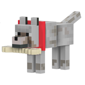 MINECRAFT DIAMOND LEVEL WOLF Figure