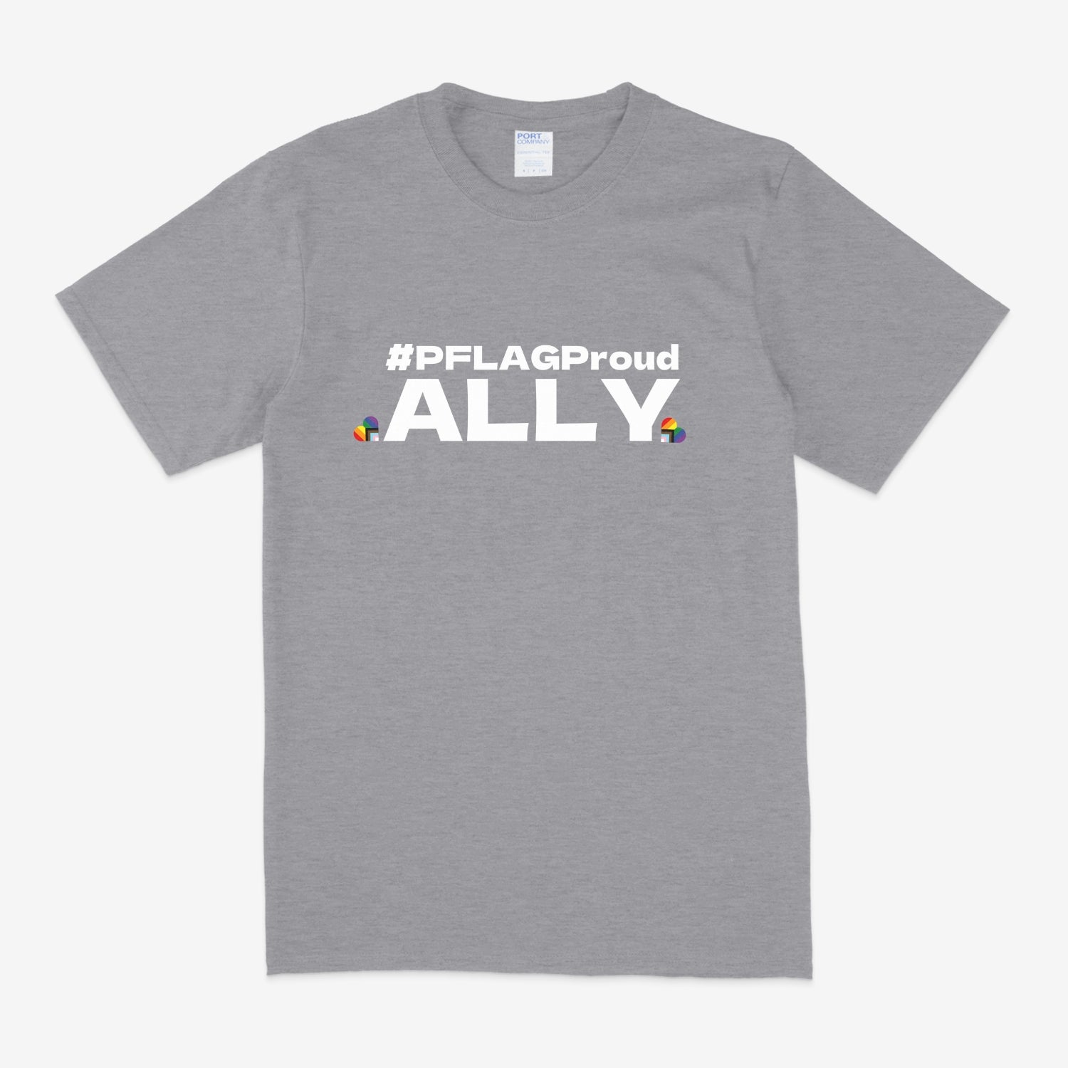 #PFLAGProud Ally - Wide-Cut Crewneck Short Sleeve T-Shirt