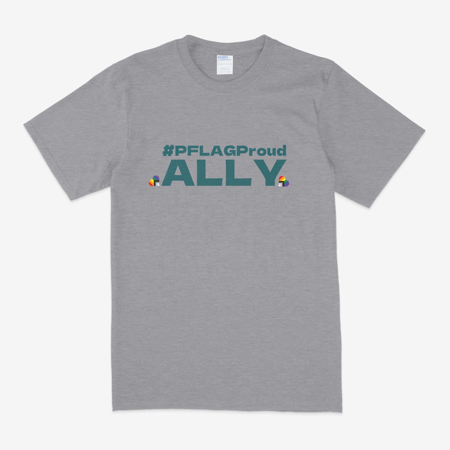 #PFLAGProud Ally - Wide-Cut Crewneck Short Sleeve T-Shirt