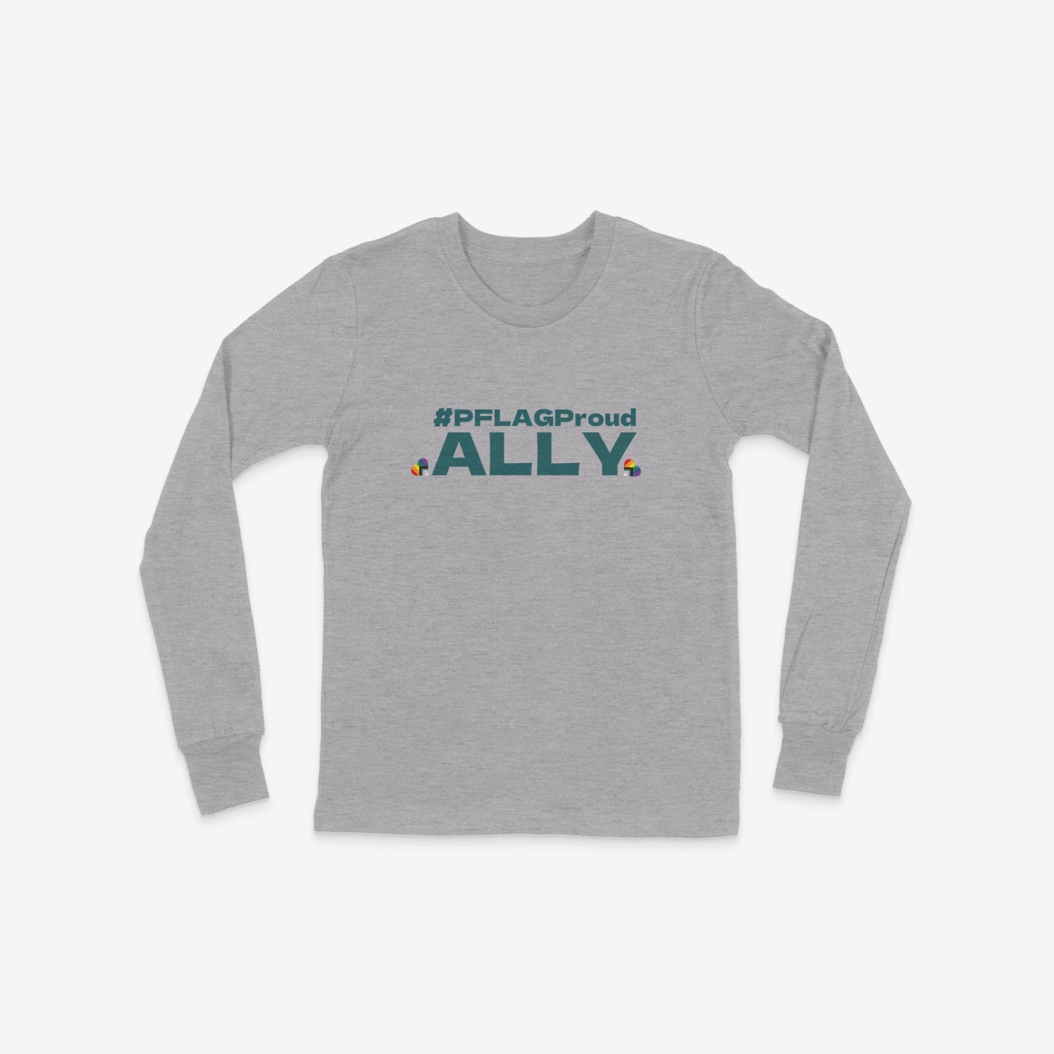 #PFLAGProud Ally - Youth Crewneck Long Sleeve T-Shirt