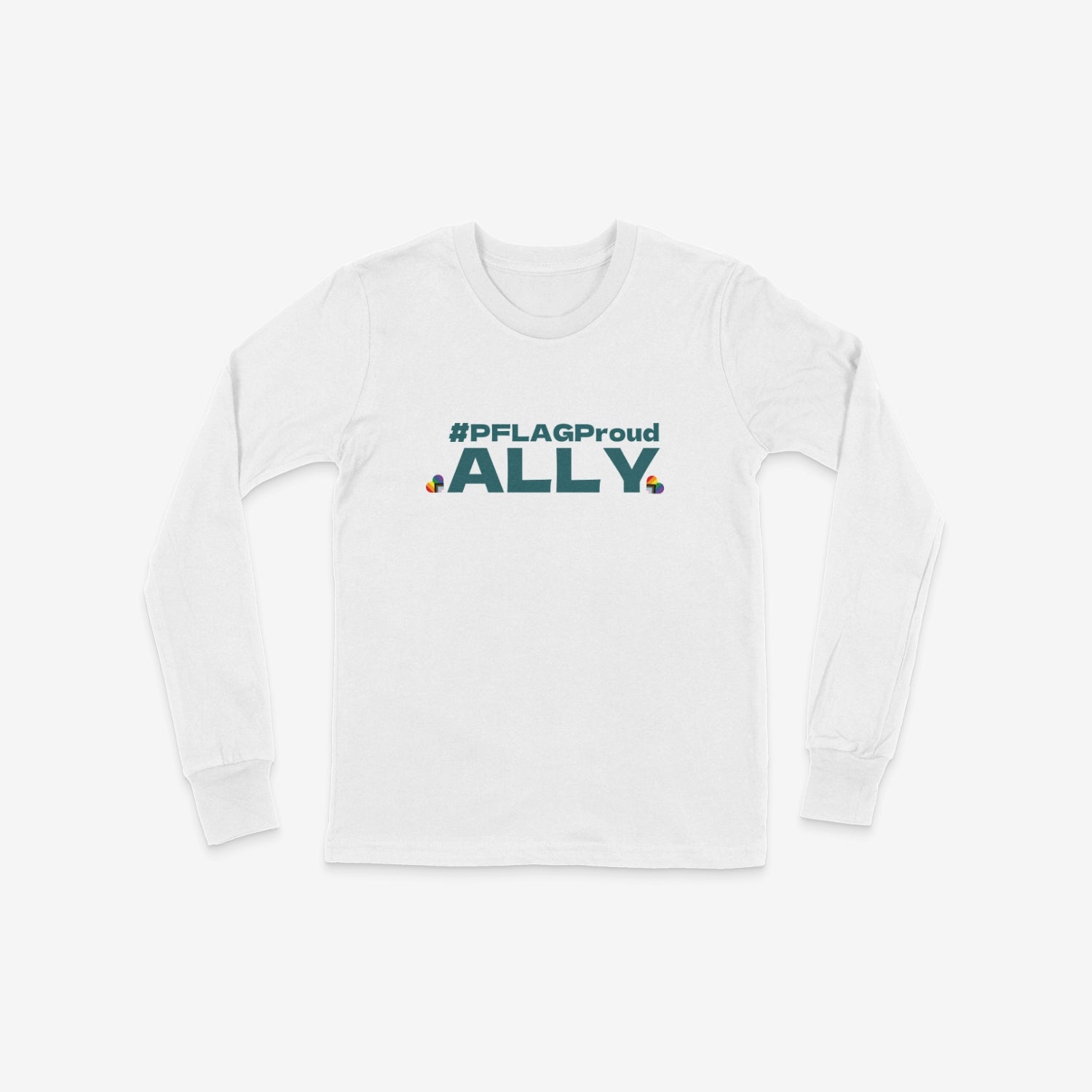 #PFLAGProud Ally - Youth Crewneck Long Sleeve T-Shirt