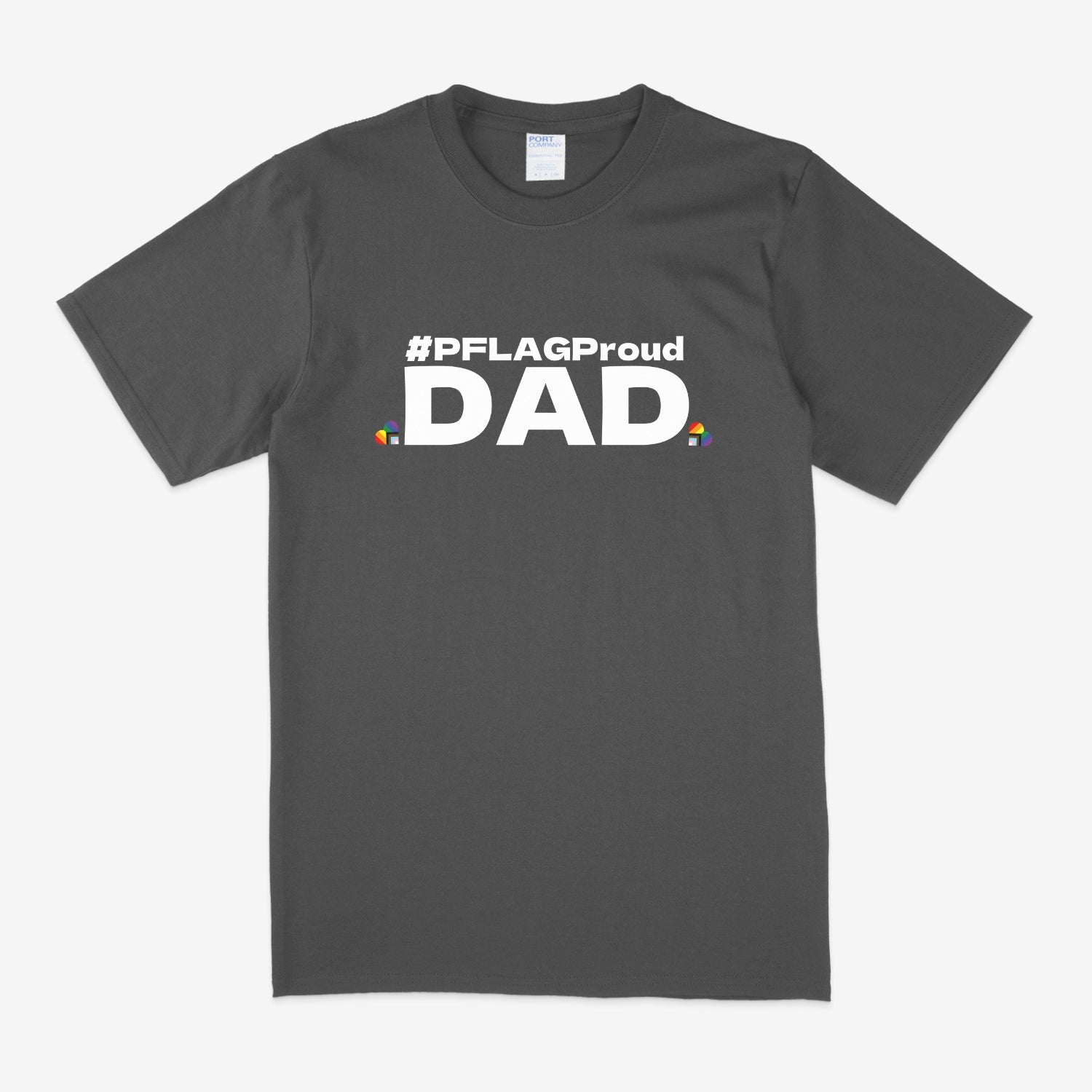 #PFLAGProud Dad - Wide-Cut Crewneck Short Sleeve T-Shirt