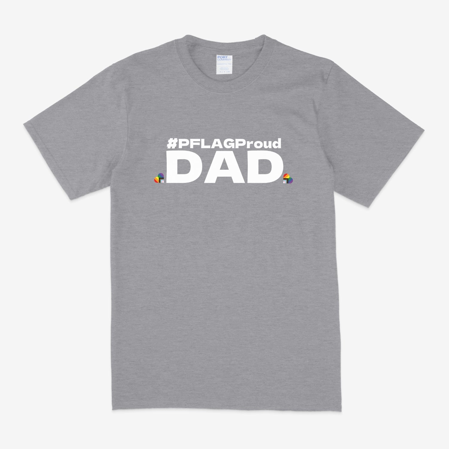 #PFLAGProud Dad - Wide-Cut Crewneck Short Sleeve T-Shirt