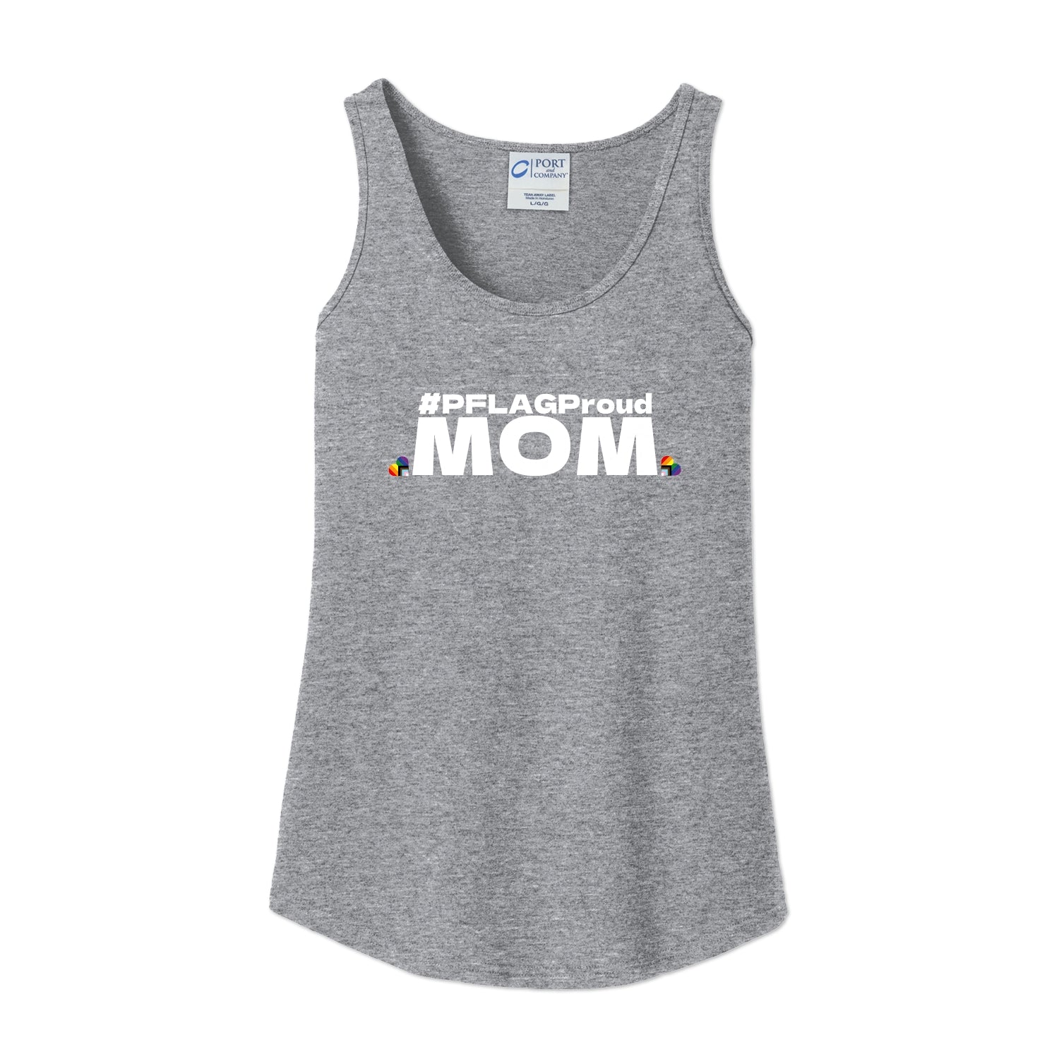 #PFLAGProud Mom - Fitted-Cut Tank Top