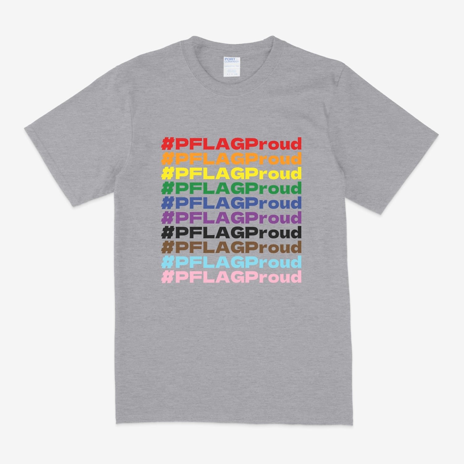 #PFLAGProud Progress - Wide-Cut Crewneck Short Sleeve T-Shirt