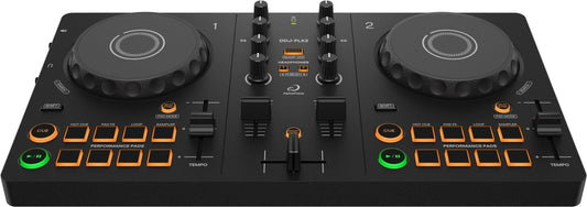 Alpha Theta DDJ-FLX2 Ultracompact 2-Channel Entry Level DJ Controller - Solotech