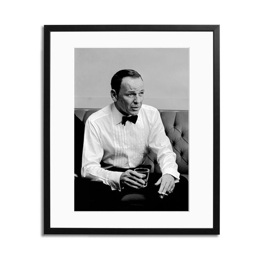 Sinatra Drinking Framed Print