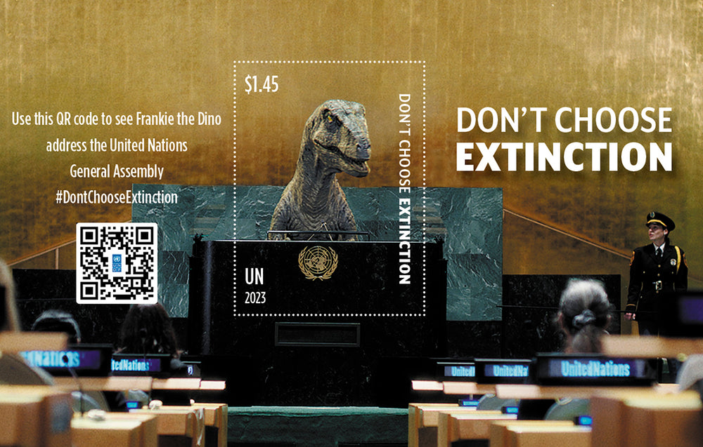 Don't Choose Extinction - CHF and French Text