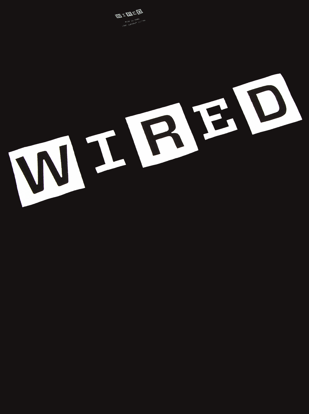 The WIRED Plaintext Tee in Black