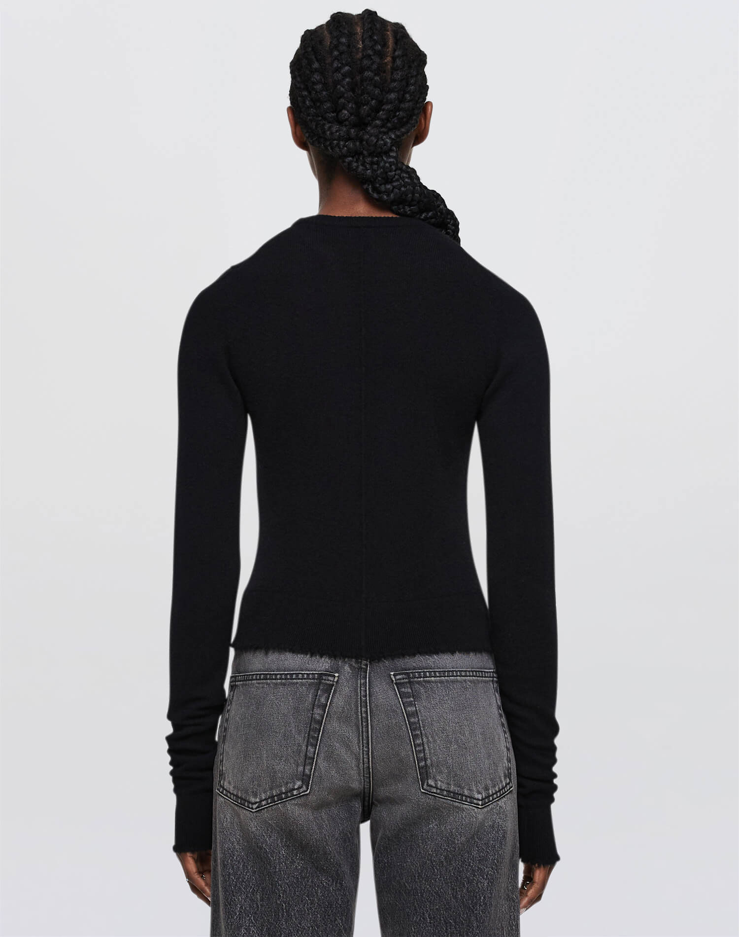 Cashmere Crewneck Pullover - Black