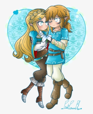 Botw Zelda X Link - Link And Zelda Transparent PNG - 1280x1633 - Free ...