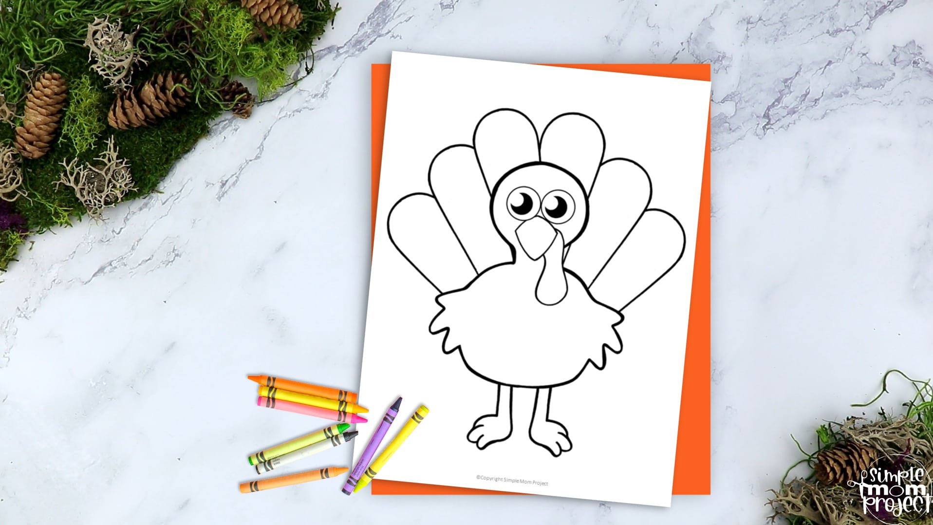 Printable Turkey Template Coloring Page for Kids Preschoolers Toddlers and Bird Crafts 2