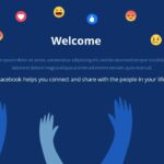 Facebook themed welcome slide