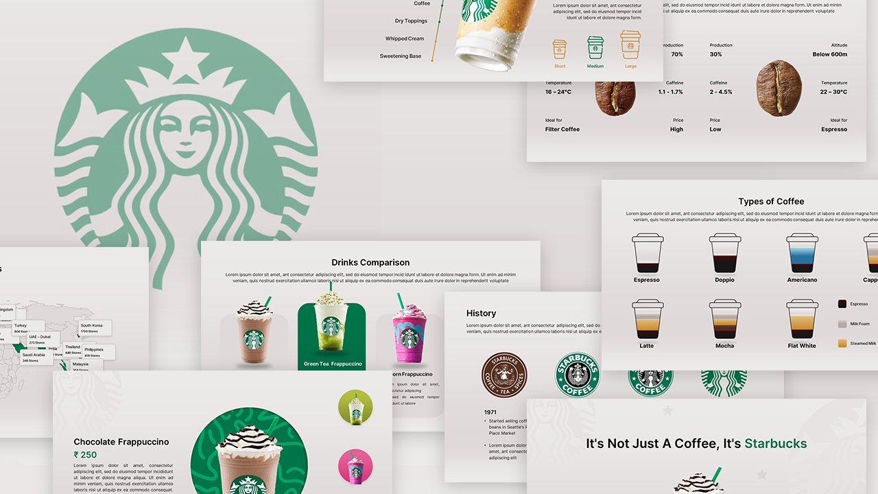 free animated Starbucks template