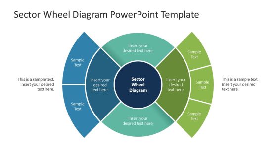 Sector Wheel Diagram Slide Template 