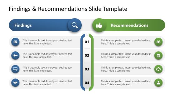 Findings & Recommendations Slide Template for PowerPoint