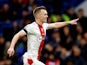 Southampton's James Ward-Prowse celebrates scoring their first goal on February 18, 2023