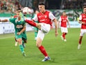 Adrian Marin of Braga in action against Rapid Vienna on August 29, 2024