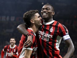 AC Milan duo Christian Pulisic and Rafael Leao in September 2024.