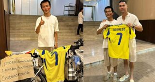 Cristiano Ronaldo's Chinese fan cycles for six months to meet the Al-Nassr star; See pics