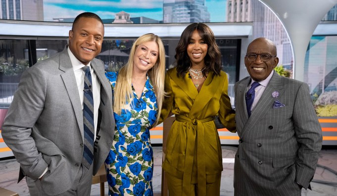 Craig Melvin, Jill Martin, Kelly Rowland and Al Roker on Today show