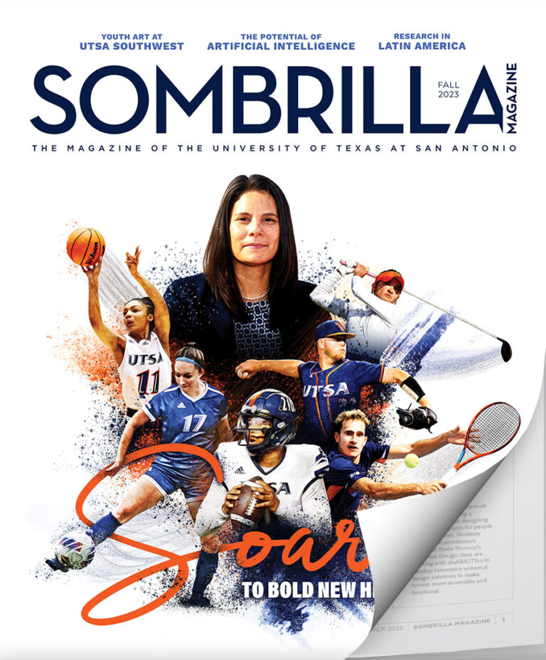 Spring 2023 Sombrilla Magazine opened