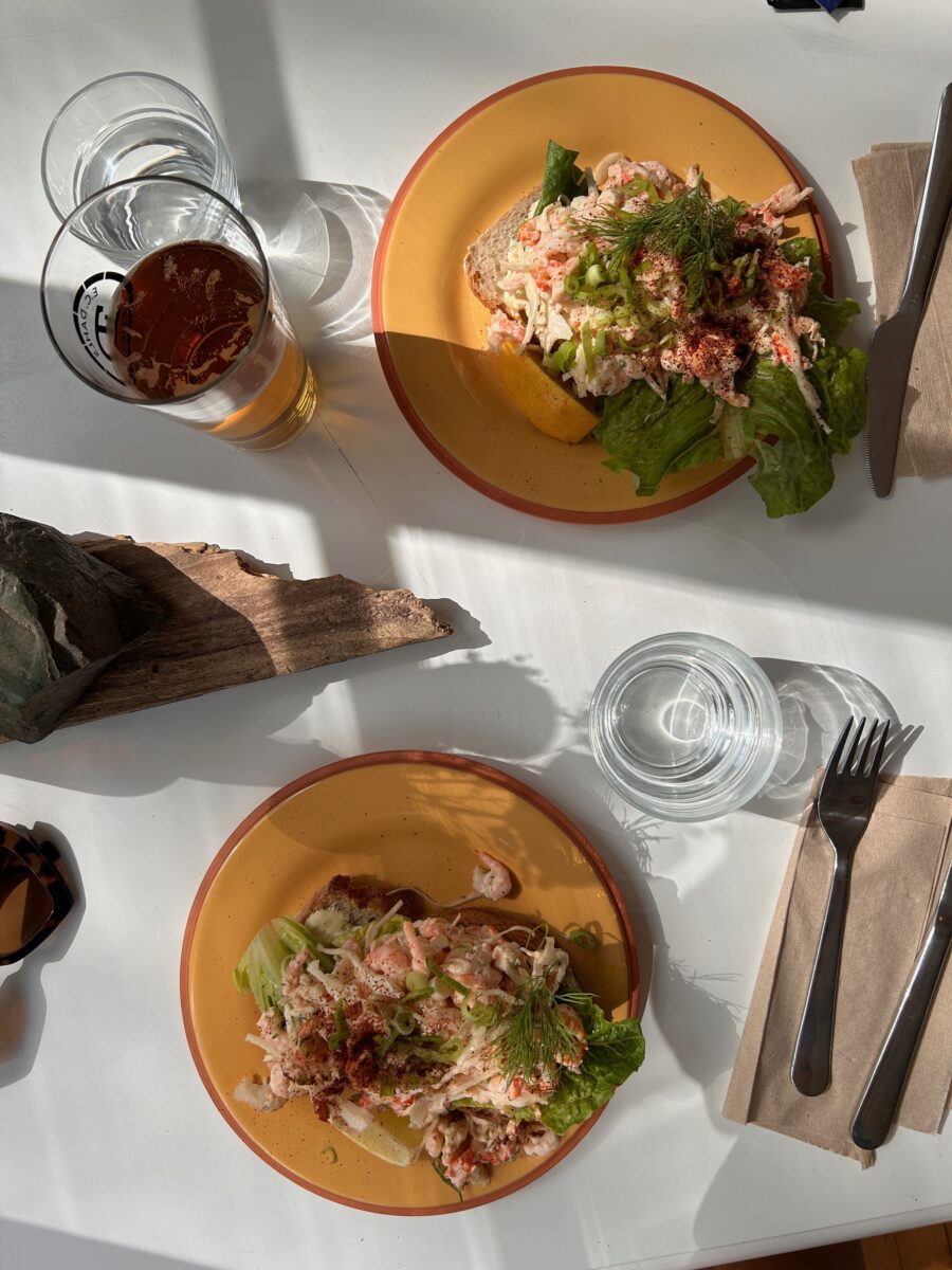 a typical dish made of shrimps in Norway