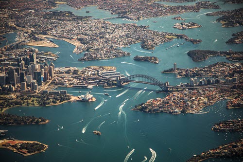 Arriving into Sydney