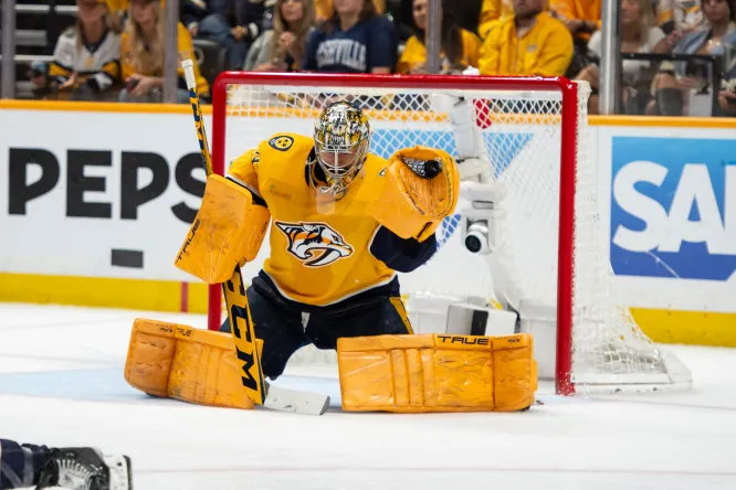 NHL: Stanley Cup Playoffs-Vancouver Canucks at Nashville Predators