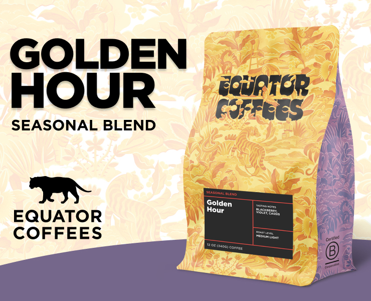 banner advertising equator coffees seasonal