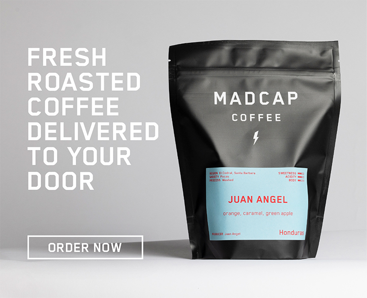 banner advertising madcap single origin coffees