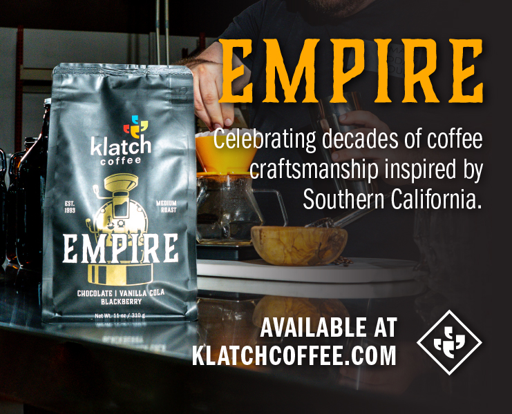 banner advertising Klatch Coffee