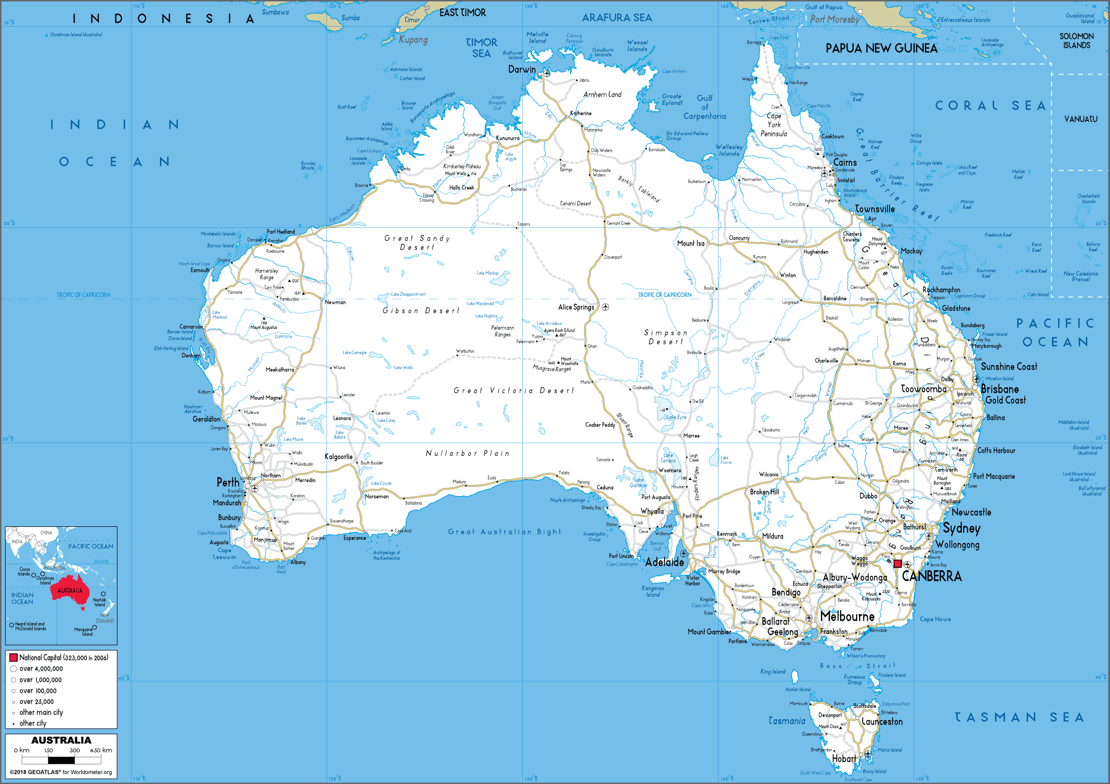 Big Map Of Australia