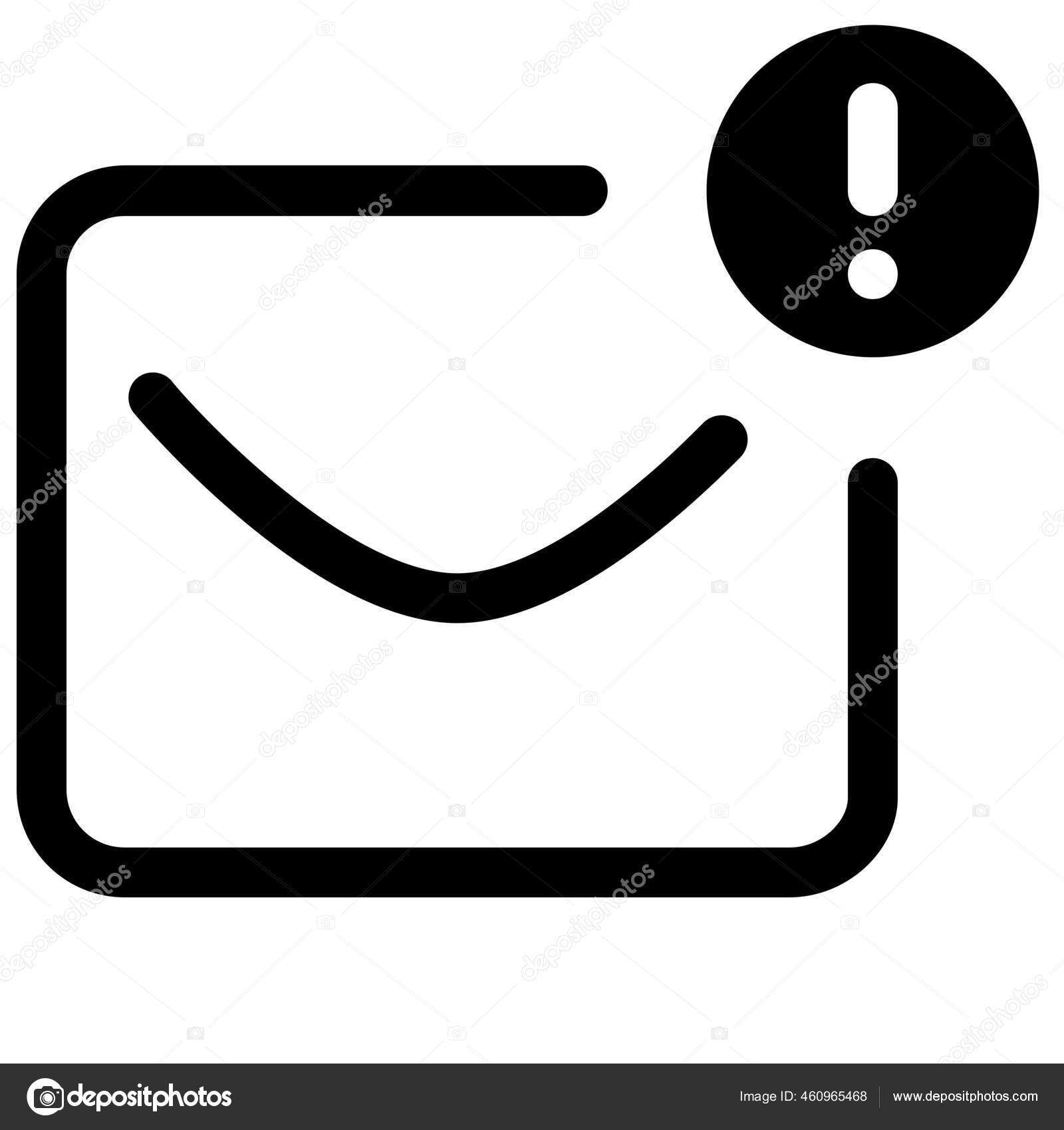 Attention Email Mail Icon Stock Vector by ©iconfinder 460965468