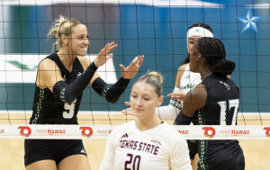 Wahine volleyball team beats Texas State to win Outrigger Invitational title