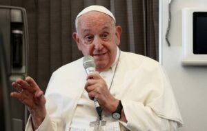 Pope urges Catholics to choose ‘lesser evil’ between Harris, Trump