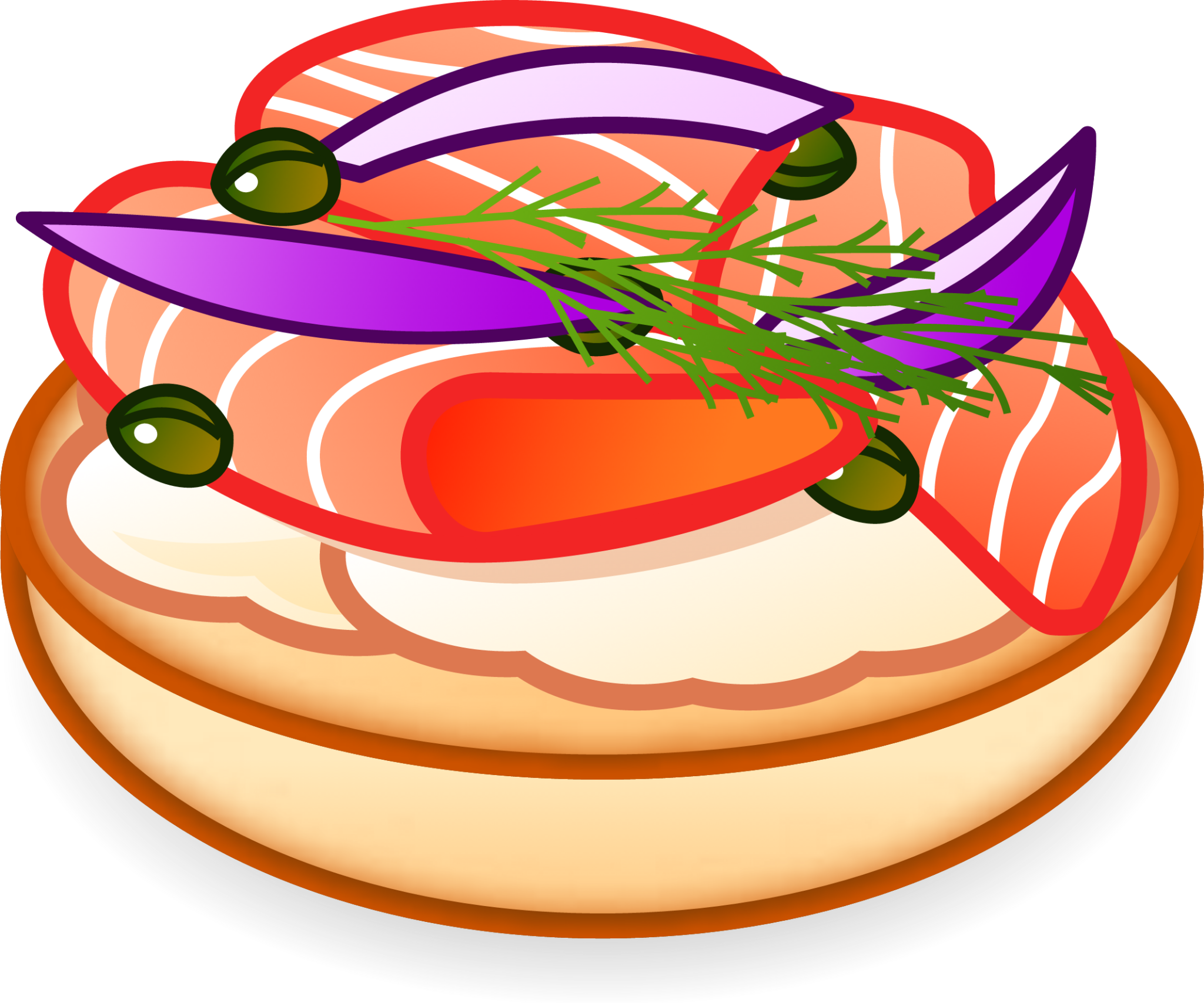 bagel with lox emoji