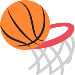 basketball and hoop emoji