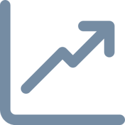 chart line arrow icon